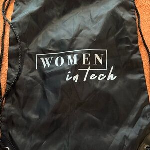 Black Drawstring Bag